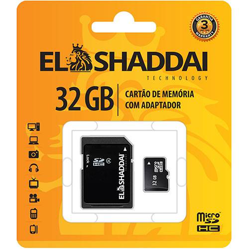 Cartão de Memória SD El Shaddai com Adaptador 32GB