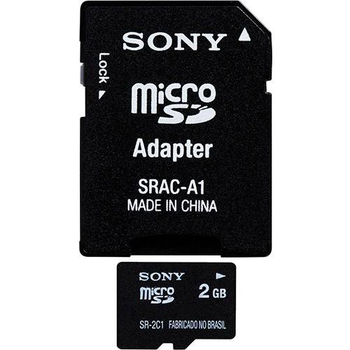 Cartão de Memória SD Micro 2GB com Adaptador - Sony