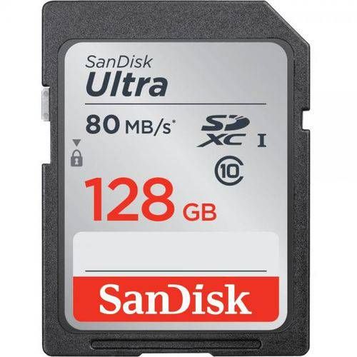 Cartão de Memória Sdhc / Sdxc - 128gb Ultra 80mb/s