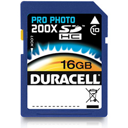 Cartão de Memória Tipo SD HC 16GB Classe 10 - Duracell
