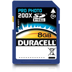 Cartão de Memória Tipo SD HC 8GB Classe 10 - Duracelll