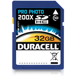 Cartão de Memória Tipo SD HC 32GB Classe 10 - Duracell