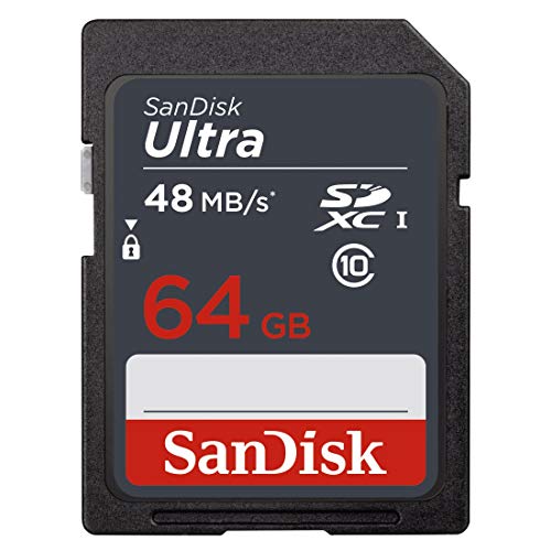 Cartão de Memória Ultra SDXC UHS-I SanDisk 64GB - 48mb/s