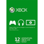 Cartão Live Gold (12 Meses) Xbox 360