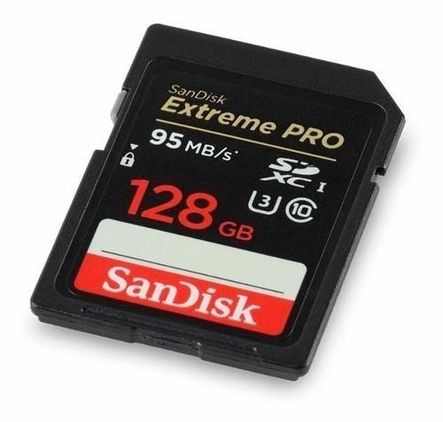 Cartão Memoria 128Gb Sd Sdxc Sandisk Extreme Pro 95Mb/s Uh