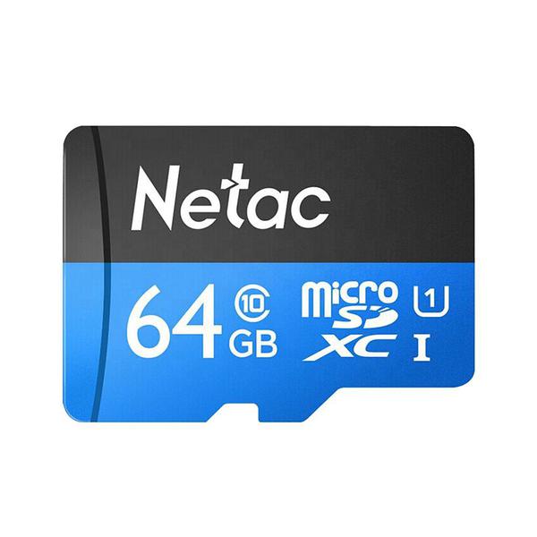 Cartão Memória MicroSD 64GB 80MB/s Netac