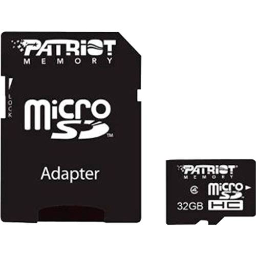 Cartão Memória Patriot 32Gb Micro SDHC com Adaptador Classe 4