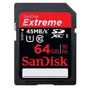 Cartão Memória SanDisk Extreme SDXC UHS-I 64GB