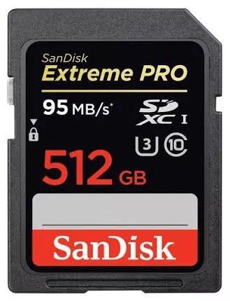 Cartão de Memória Sd 512gb 95mb/s Extreme Pro U3 Sdxc - Sandisk