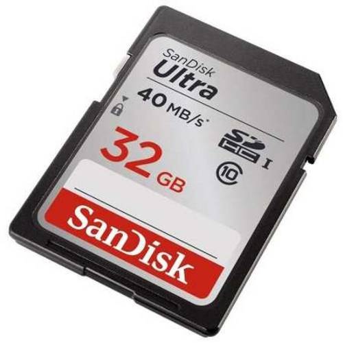 Cartão Memória Sandisk Ultra Sdxc 32gb Classe10 40mb/S 266x