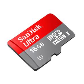 Cartão Memória SD Micro + Adaptador 16GB Sandisk Android Ultra Classe 10