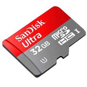 Cartão Memória SD Micro + Adaptador 32GB Sandisk Android Ultra Classe 10