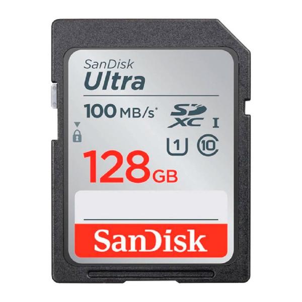 Cartão Memória SDXC 128GB Ultra 100MBs Sandisk