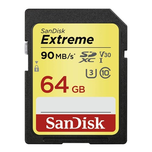 Cartão Memória Sdxc 64gb Sandisk Extreme 90mb/s Lacrado C 10