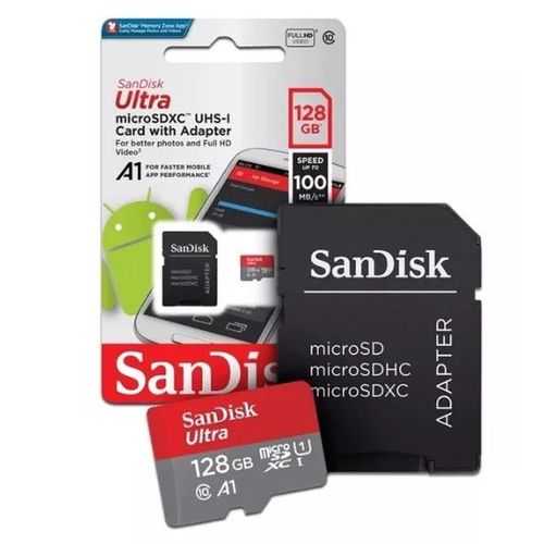 Cartão Micro Sd 128 Gb Ultra 100mb/s Classe10 Sandisk
