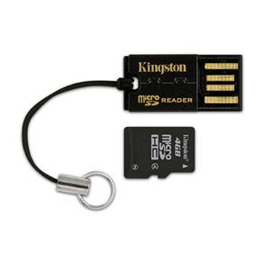 Cartão Micro SD 4GB + Adaptador USB Kingston (MRG2+SDC4/4GB)