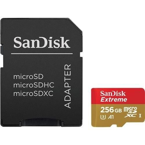 Cartão Micro Sd 256gb Sandisk Extreme 100mb/s U3 A1 Lacrado
