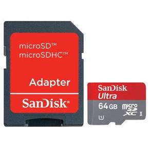 Cartão Micro Sd 64Gb Sandisk Ultra com Adaptador 30Mb/S