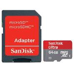 Cartão Micro Sd 64gb Sandisk Ultra com Adaptador 30mb/S