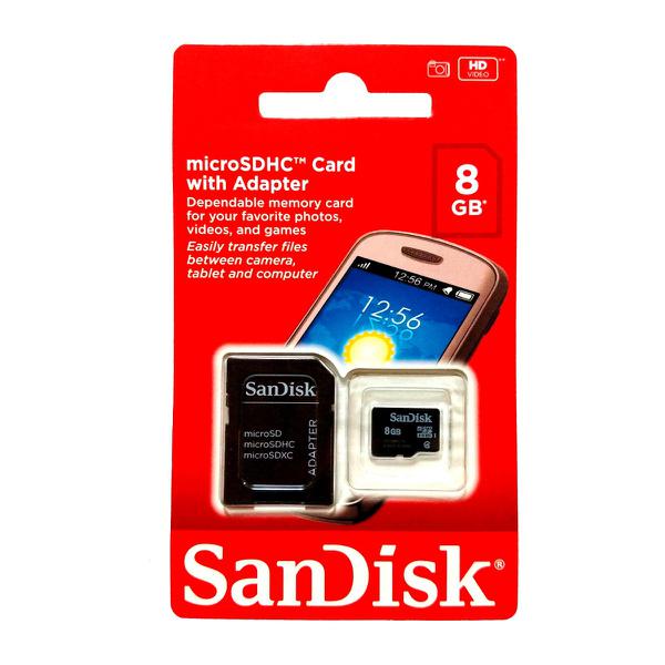 Cartão Micro SD 8gb Sandisk