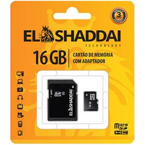 Cartão Micro SD EL Shaddai 16GB com Adaptador