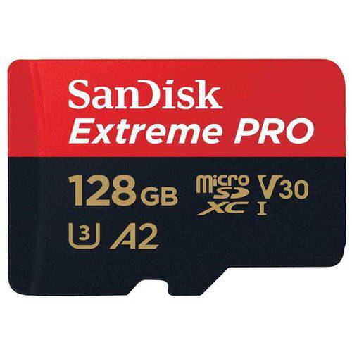 Tudo sobre 'Cartão Micro Sd Sandisk Extreme Pro 128gb 170mb/s Sdxc A2 4k Sdsqxcy-128g'