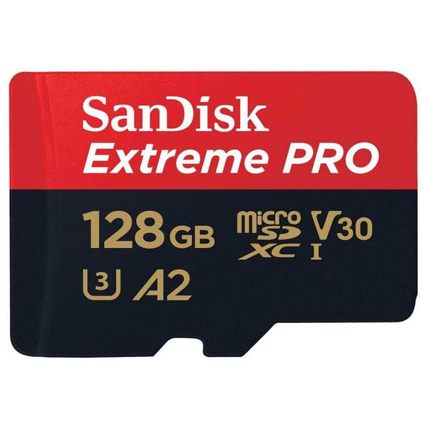 Cartão Micro Sd Sandisk Extreme Pro 128gb 170mb/s Sdxc A2 4k Sdsqxcy-128g