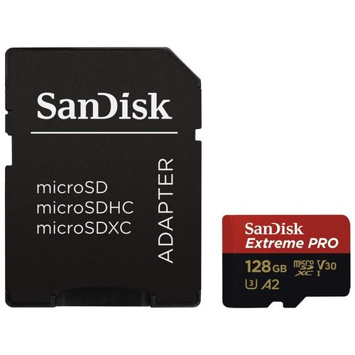 Cartão Micro Sd Sandisk Extreme Pro 128gb 170mb/s Sdxc A2 4k Sdsqxcy-128g