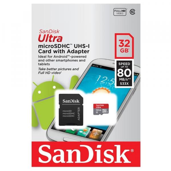 Cartão Micro Sd Sandisk 32GB Classe 10