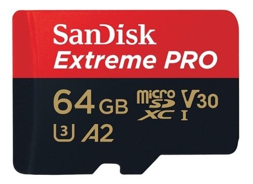 Cartão Micro Sd Sdxc Sandisk Extreme Pro 64Gb 170Mb/s U3 A2
