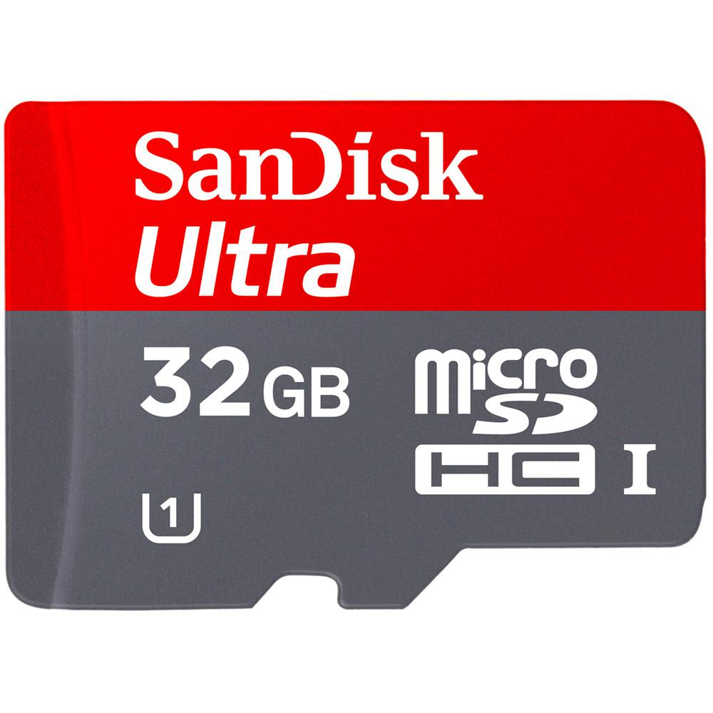 Tamanhos, Medidas e Dimensões do produto Cartão Micro SD Ultra Classe 10 32GB com Adaptador - Sandisk