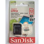 Cartão Micro Sdhc 64gb Ultra Sd Sandisk Classe 10 48mb/S