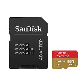 Cartão Micro SDXC 64GB Sandisk Extreme 100mb/s Classe 10 U3