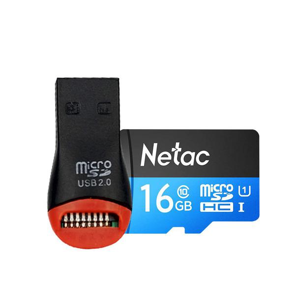 Cartão MicroSD 16GB 80MB/s Netac CMiniLeitor