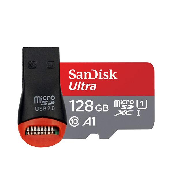 Cartão MicroSD 128GB Ultra 100MB/s SanDisk CMiniLeitor