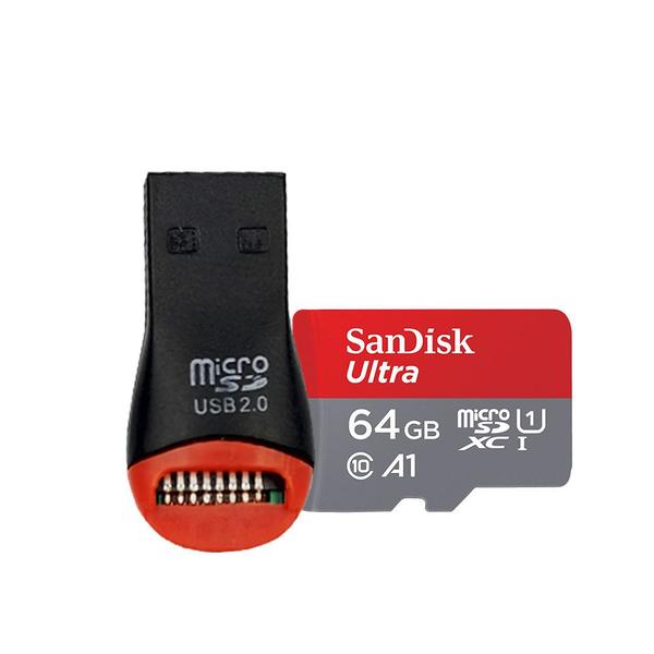 Cartão MicroSD 64GBUltra 100MB/s SanDisk CMiniLeitor