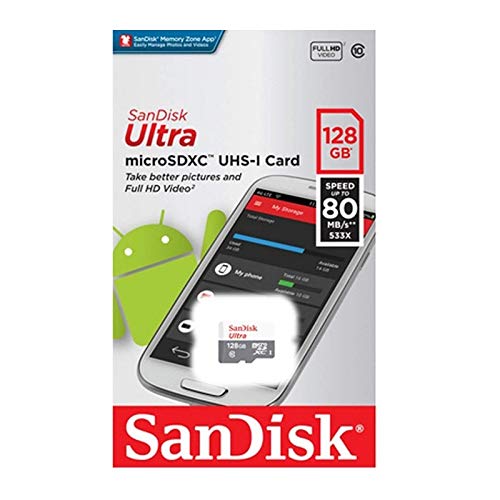 Cartão Microsd Sandisk Ultra 128gb Cl 10 80mb/s LAcrado