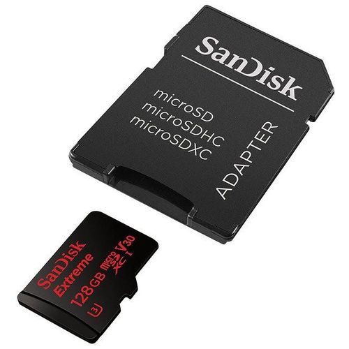 Cartão MicroSDXC Sandisk 128GB Classe 10 Extreme 100MB/s