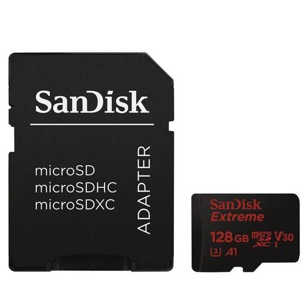 Cartão MicroSDXC Sandisk 128GB Classe 10 Extreme A1 100MB/s