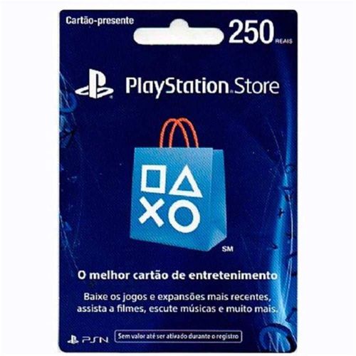Cartão Psn 250 R - Playstation Network Store Brasil