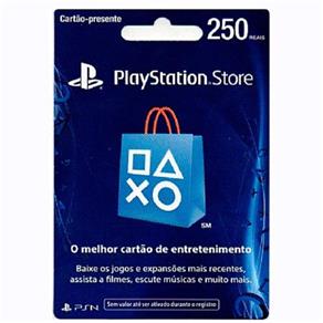 Cartão PSN R$ 250 - Playstation Network Store - Brasil