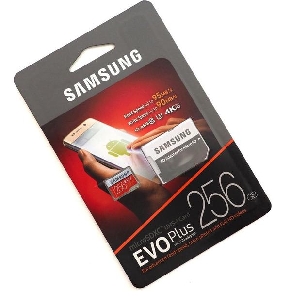 Cartão Samsung Micro Sd Evo Plus 256gb 100mbs U3 4k Lacrado