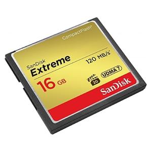 Cartão SanDisk Compact Flash de 16Gb 120MBs Extreme
