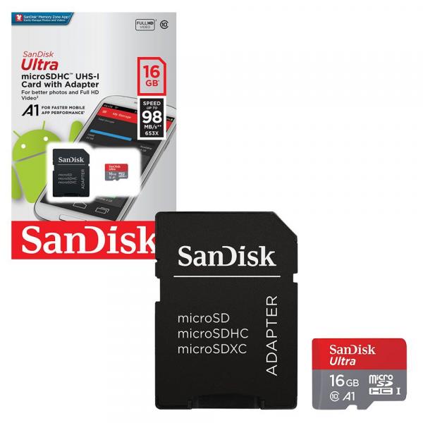 Cartão SANDISK Micro Sd 16gb Classe 10 - A1