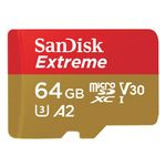 Cartão Sandisk Micro Sdxc Extreme 160mb/s 64gb A2 4k