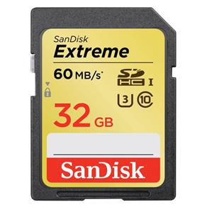 Cartão SD 32Gb SanDisk Extreme 60mb/s Classe 10 UHS-1