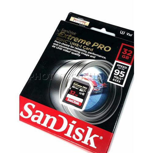 Cartão Sd Sandisk Extreme Pro 32gb Class 10 95mb/s Sdhc Uhs-i