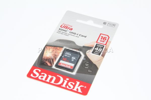 CARTÃO SD SANDISK ULTRA 16GB CLASS 10 48 MB/s SDHC UHS-I