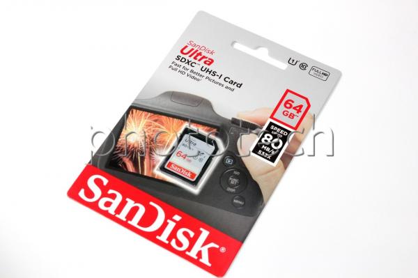 CARTÃO SD SANDISK ULTRA 64GB CLASS 10 80 MB/s SDXC UHS-I