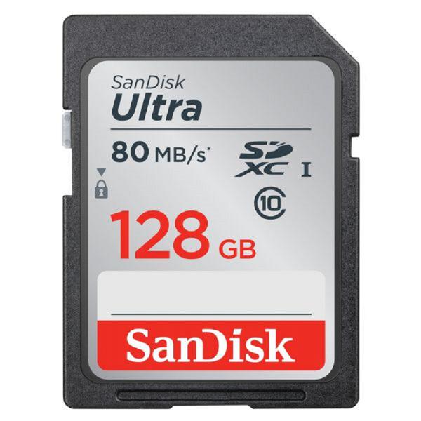 Cartão SD Sandisk Ultra C10 80M / S 128GB